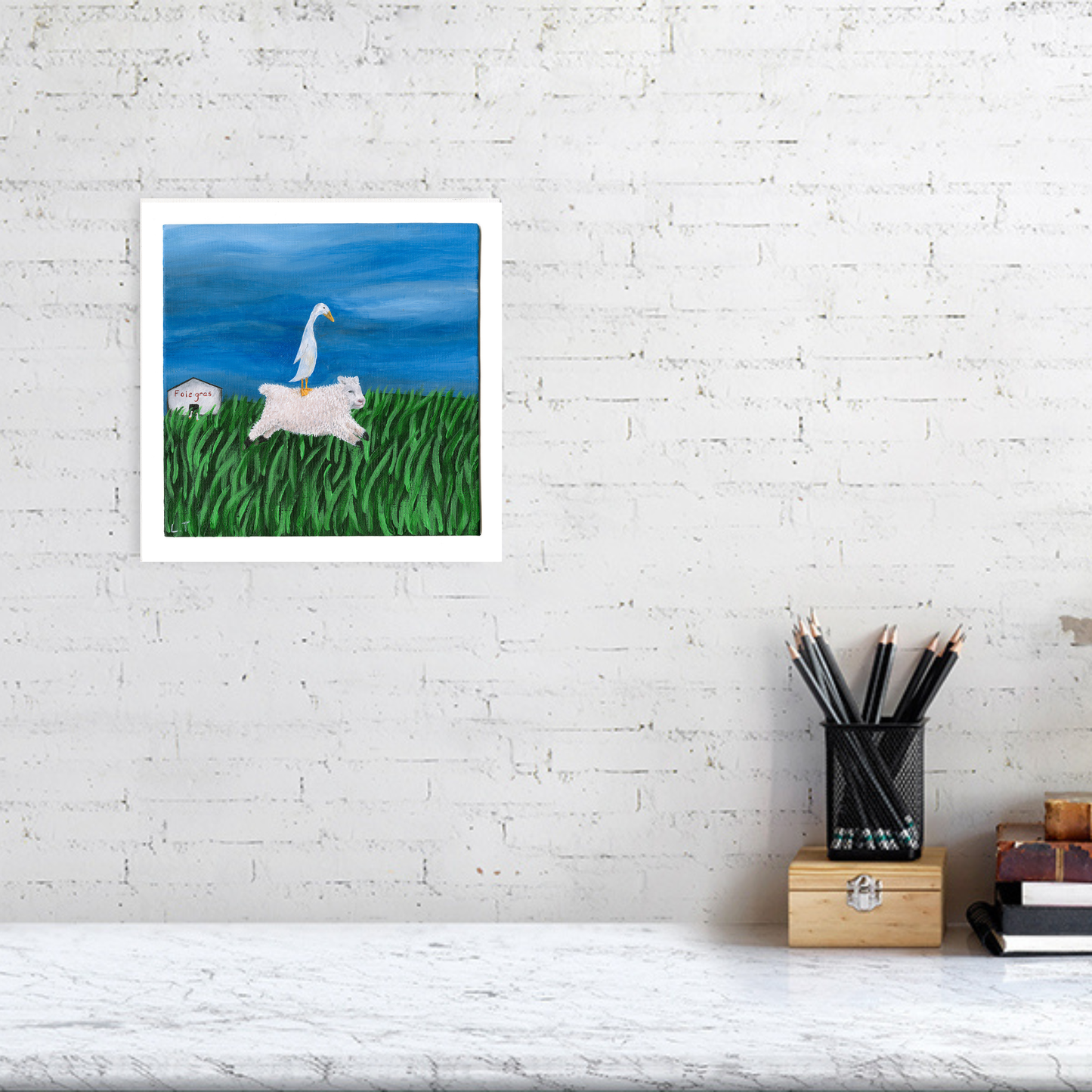 "The great escape" Animal painting available as print