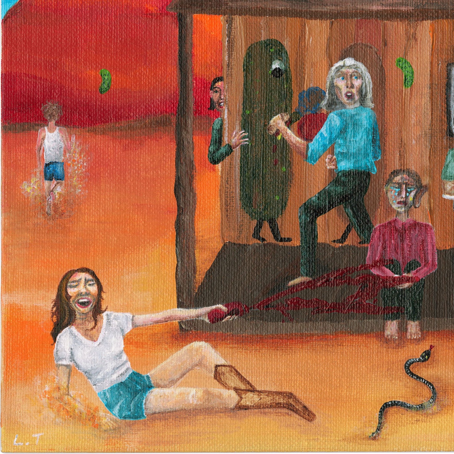 “Hot Diggety Dog” Art Print, Contemporary Figurative Wall Art