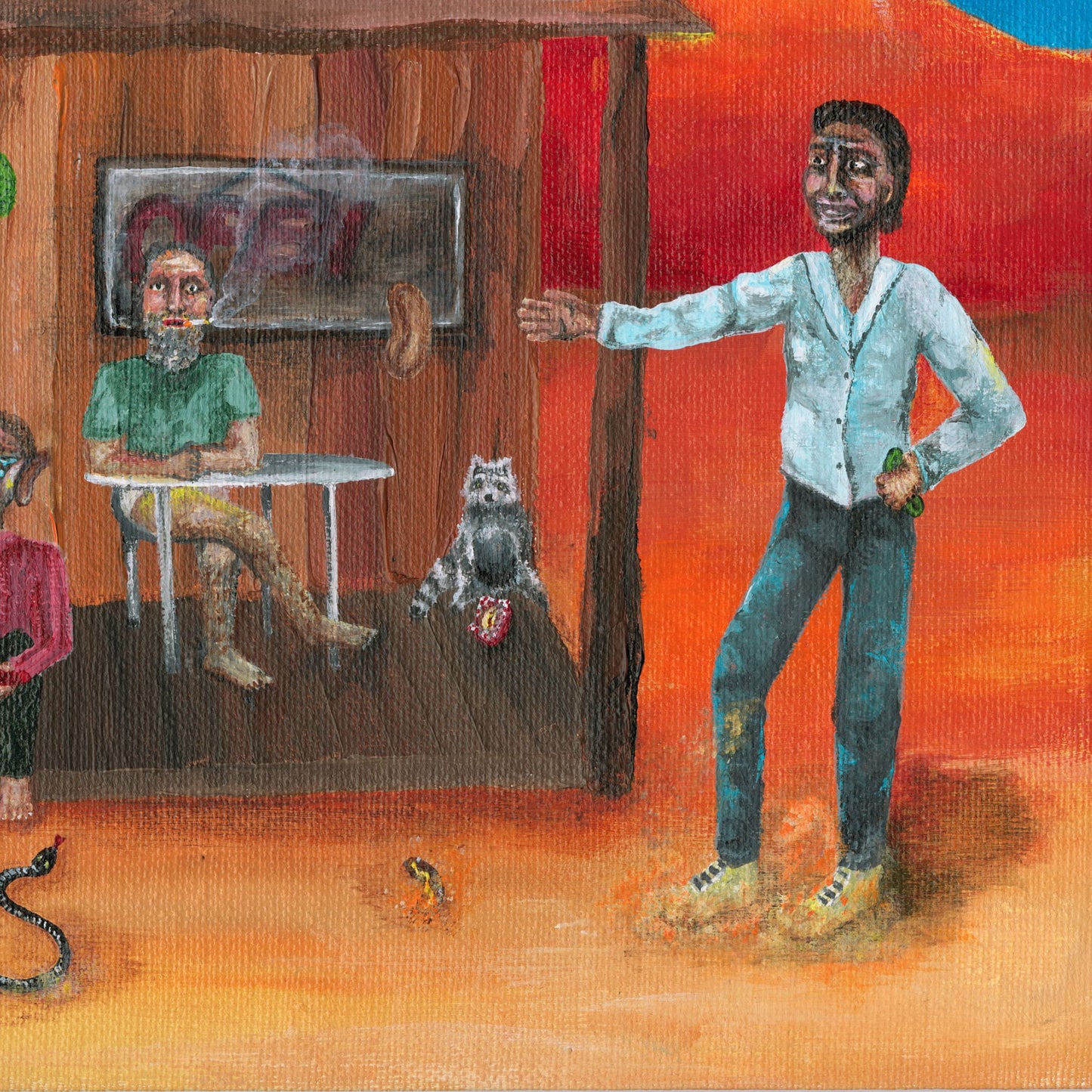 “Hot Diggety Dog” Art Print, Contemporary Figurative Wall Art