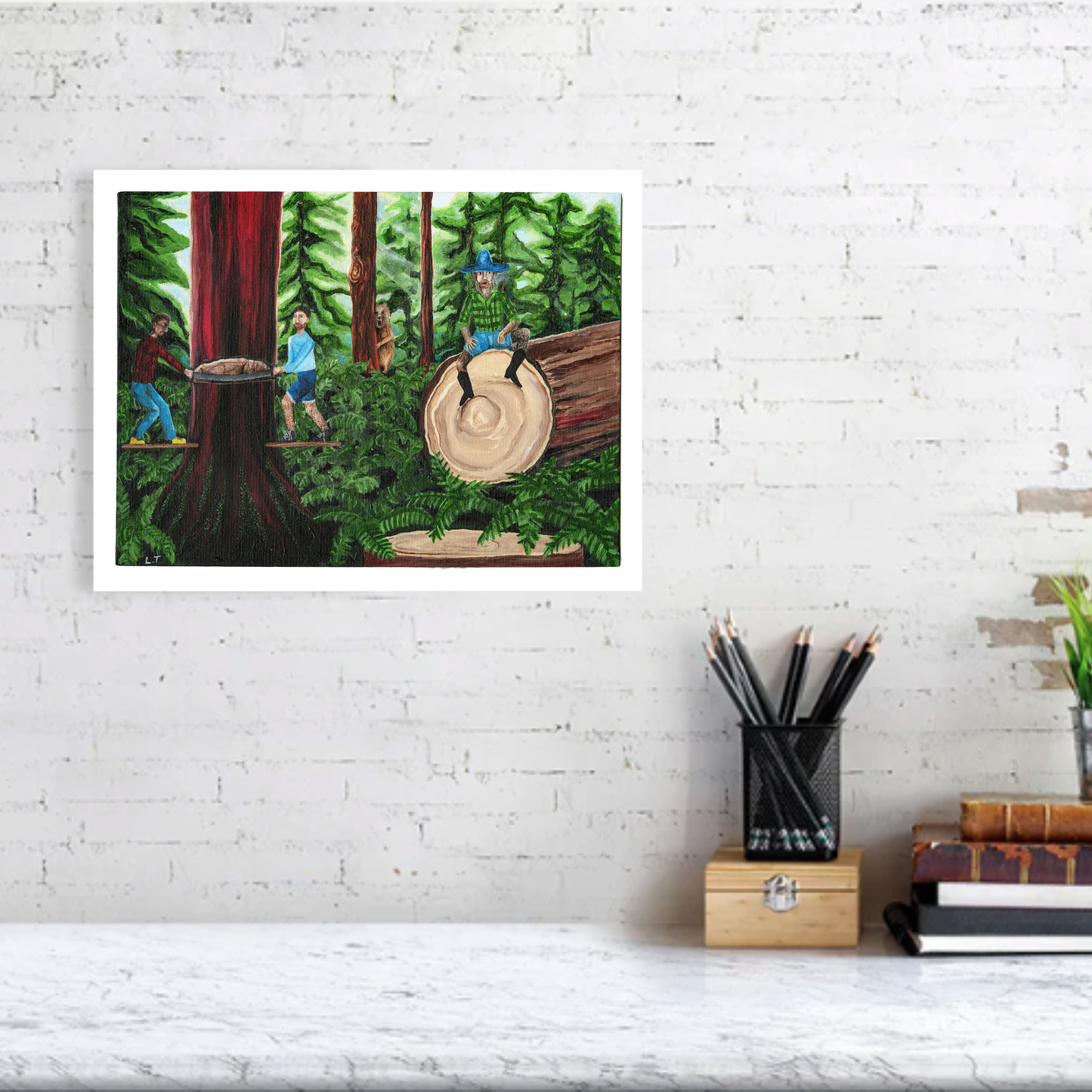 "Homewreckers" Animal painting available as print