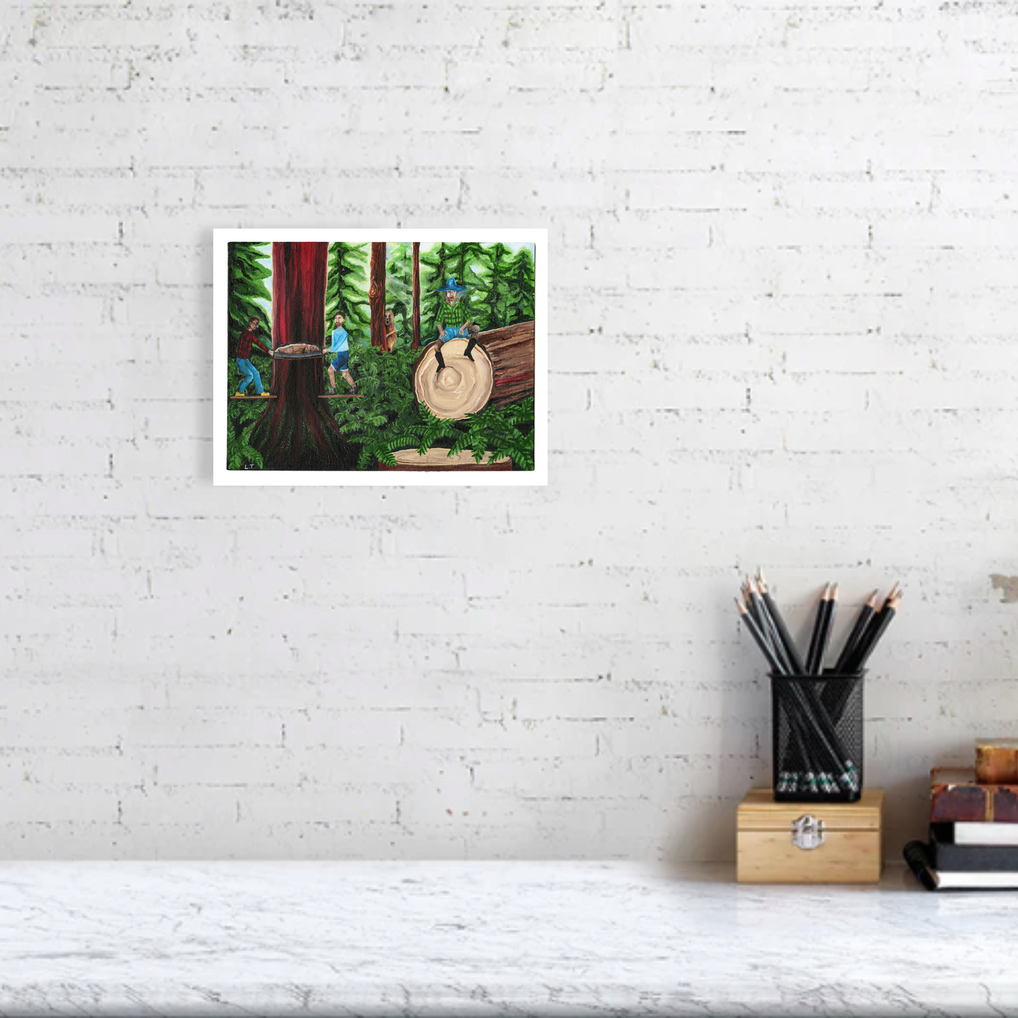 "Homewreckers" Animal painting available as print