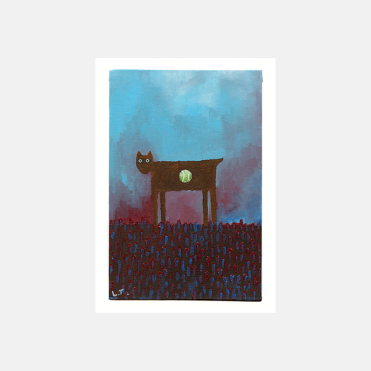 "Satans little helper" Animal acrylic painting