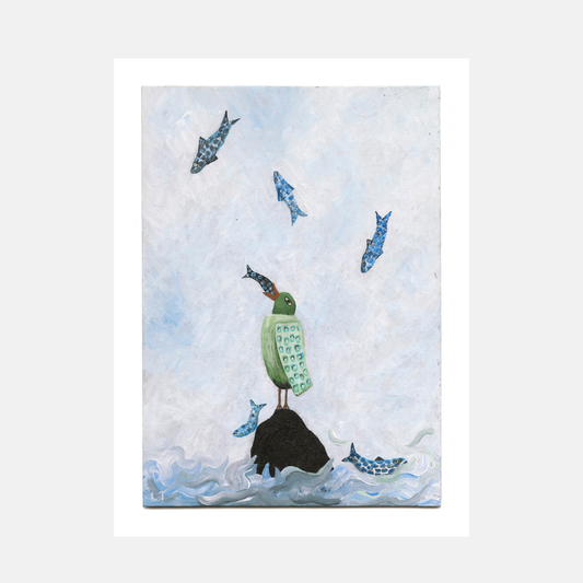"Fish for all" Animal acrylic painting