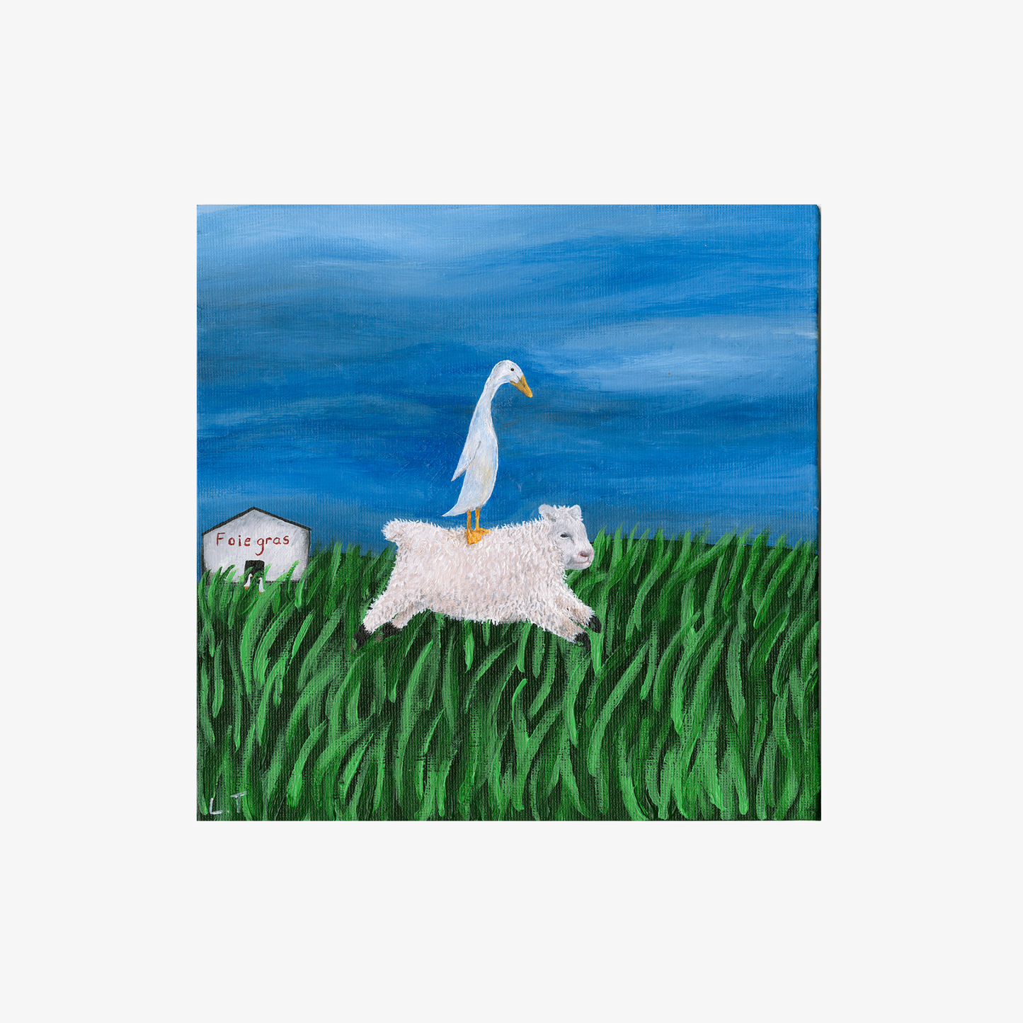 "The great escape" Animal acrylic painting
