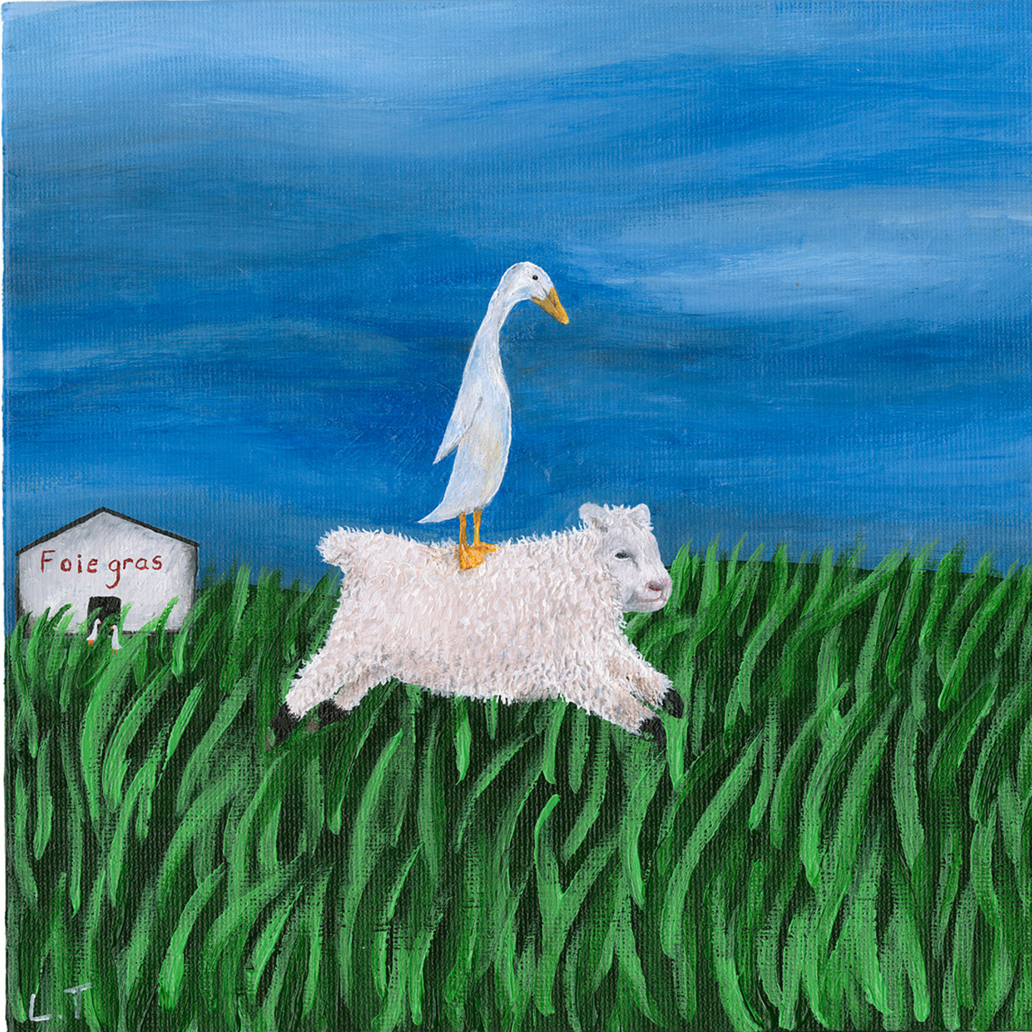 "The great escape" Animal acrylic painting