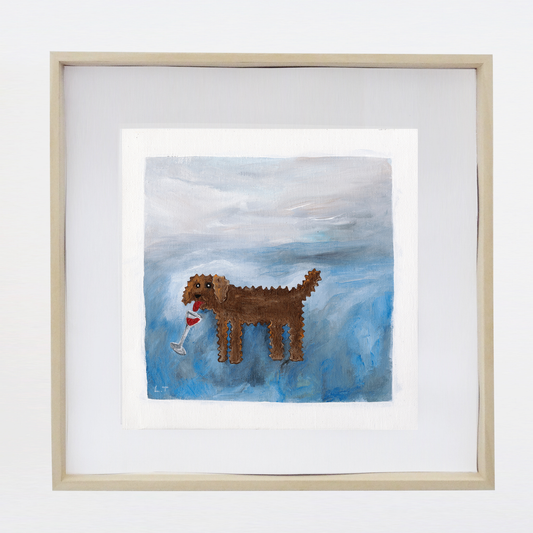 "Hair of the dog" Animal painting available as print