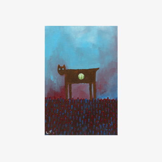 "Satans little helper" Animal acrylic painting