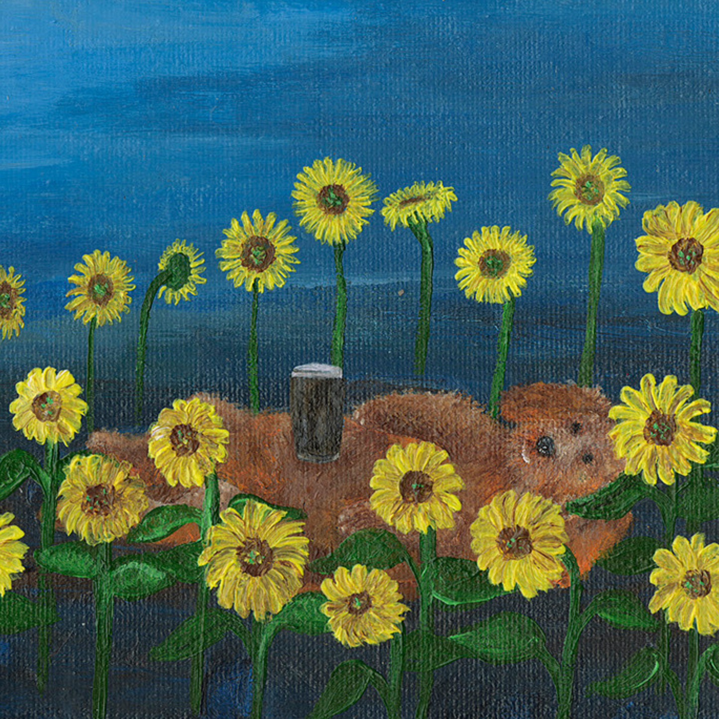 "Sunseeker" Animal painting available as print