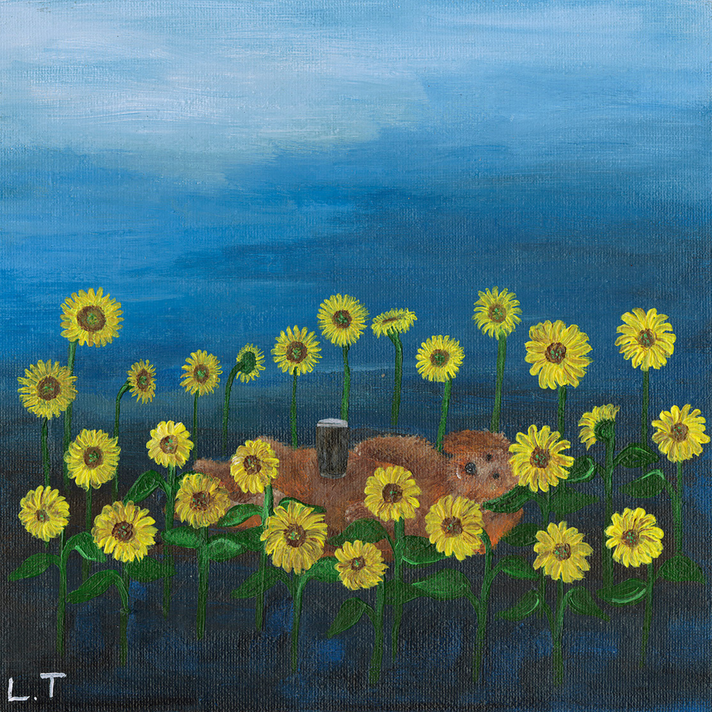 "Sunseeker" Animal painting available as print