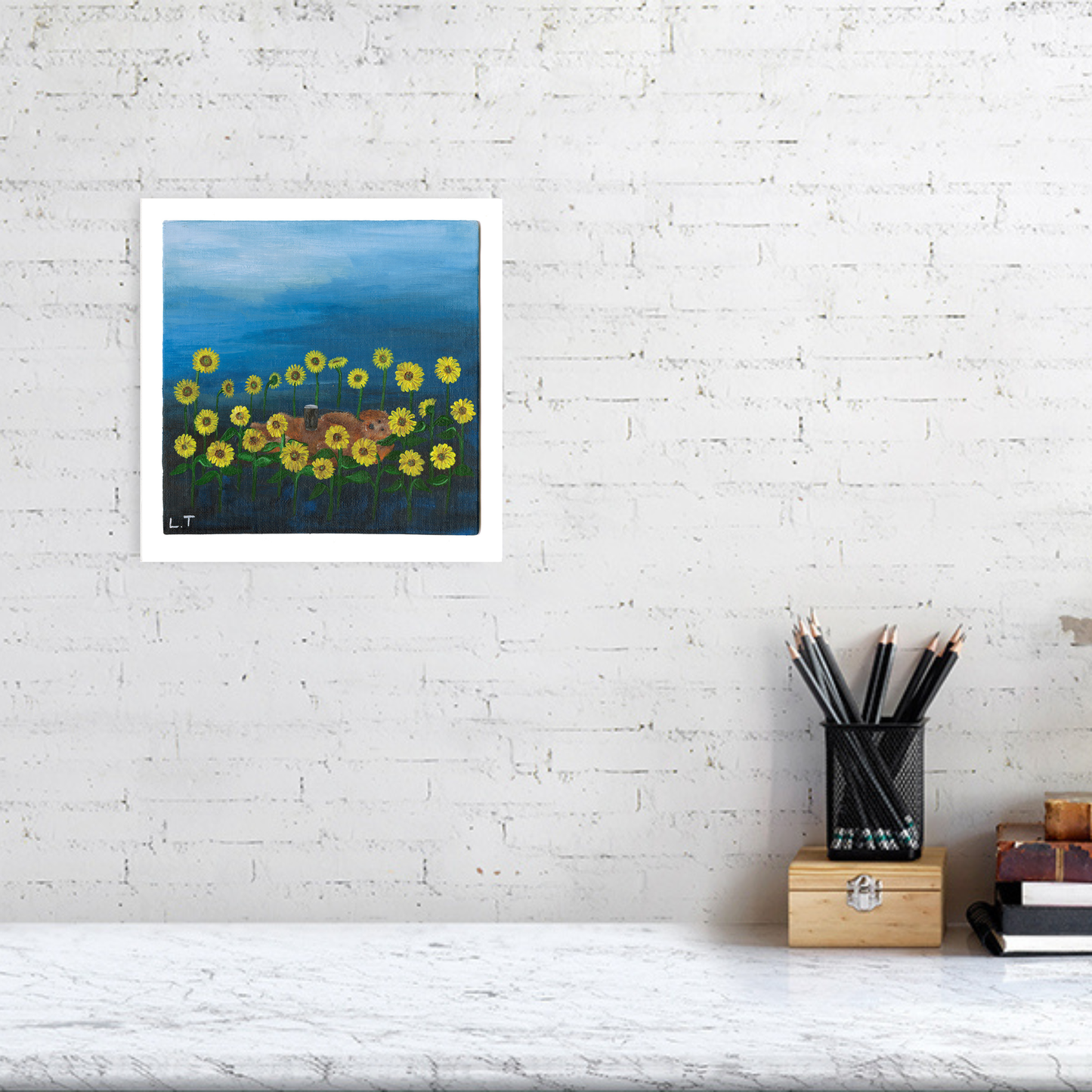 "Sunseeker" Animal painting available as print